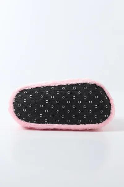 Pudra Kedi Figürlü Peluş Kadın Panduf 490432