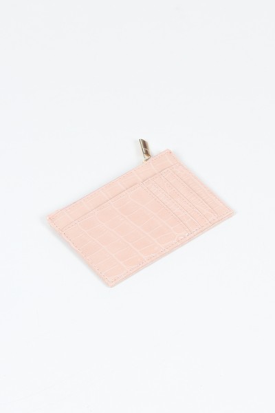 Pudra 1040 Kroko Desen Bozuk Para Hazneli Fermuarlı Kartlık Cüzdan 103988