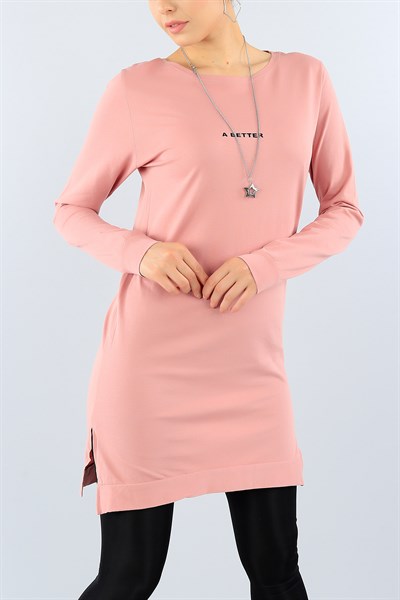Pudra Likralı Tunik 38634