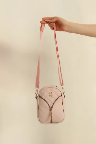 Pudra Mini Boy Kapitone Omuz Çantası 264375