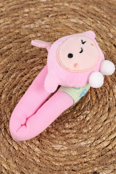 Pudra Peluş Üzeri Figür Nakışlı Çıt Toka 470855