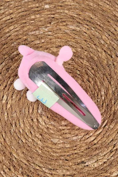 Pudra Peluş Üzeri Figür Nakışlı Çıt Toka 470855