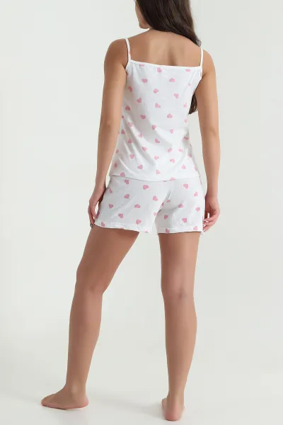 Pudra Şortlu Süprem Kadın Pijama Takımı 466536