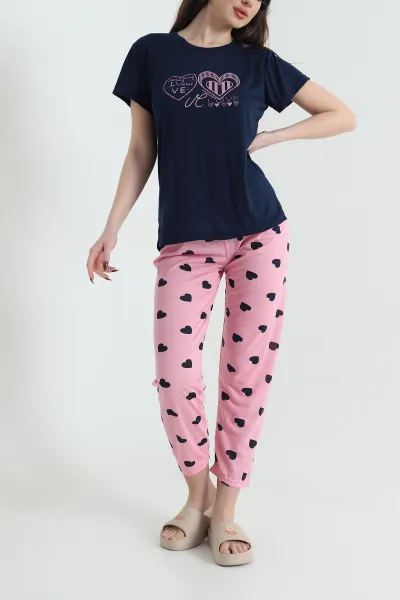 Pudra Stella Viskon Kadın Pijama Takımı 434400