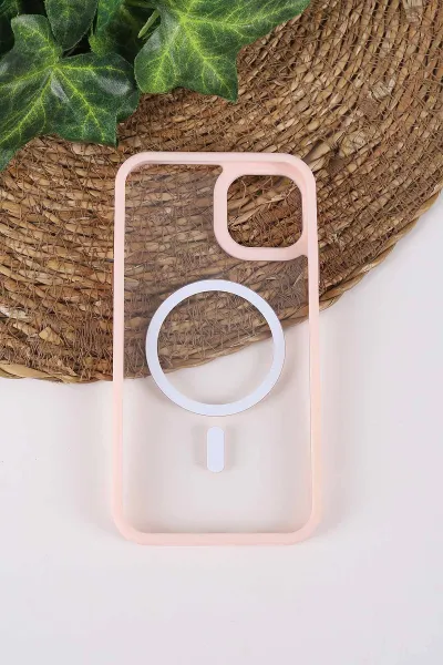 Pudra TeknoCase İPhone 11 Uyumlu Clear Lüx Case Serisi Lens Hediyeli Sert Silikon Telefon Kılıfı 430679