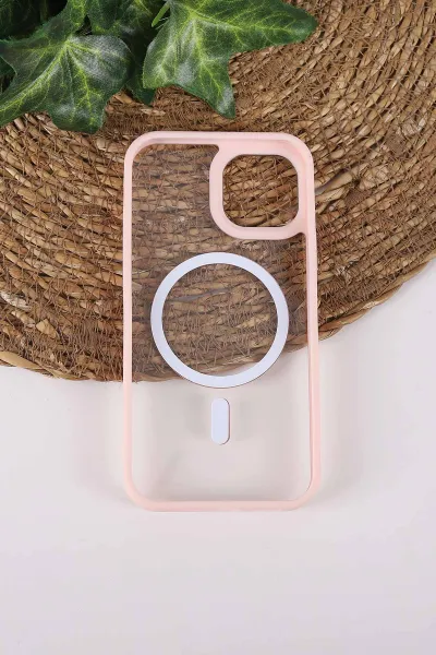 Pudra TeknoCase İPhone 12 Uyumlu Clear Lüx Case Serisi Lens Hediyeli Sert Silikon Telefon Kılıfı 430685