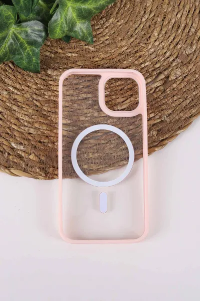 Pudra TeknoCase İPhone 13 Uyumlu Clear Lüx Case Serisi Lens Hediyeli Sert Silikon Telefon Kılıfı 430691