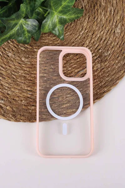 Pudra TeknoCase İPhone 14 Pro Max Uyumlu Clear Lüx Case Serisi Lens Hediyeli Sert Silikon Telefon Kılıfı 430713