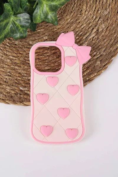 Pudra TeknoCase İPhone 14 Pro Uyumlu Terra Case Serisi Premium Kabartmalı Soft Silikon Telefon Kılıfı 430284