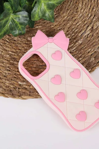 Pudra TeknoCase İPhone 14 Uyumlu Terra Case Serisi Premium Kabartmalı Soft Silikon Telefon Kılıfı 430274