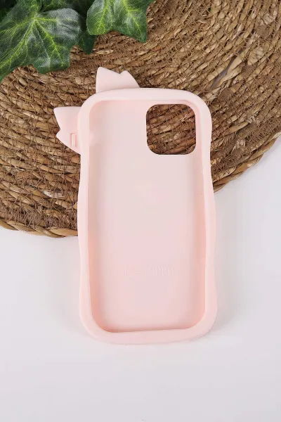 Pudra TeknoCase İPhone 15 Uyumlu Terra Case Serisi Premium Kabartmalı Soft Silikon Telefon Kılıfı 430280