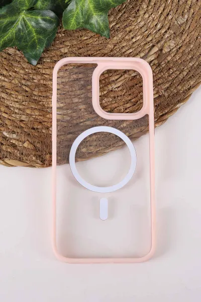 Pudra TeknoCase İPhone 16 Pro Max Uyumlu Clear Lüx Case Serisi Lens Hediyeli Sert Silikon Telefon Kılıfı 430744