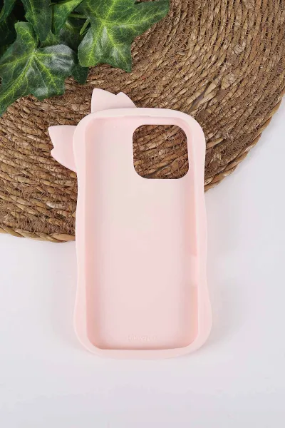Pudra TeknoCase İPhone 16 Pro Max Uyumlu Terra Case Serisi Premium Kabartmalı Soft Silikon Telefon Kılıfı 430322