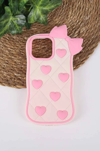 Pudra TeknoCase İPhone 16 Pro Max Uyumlu Terra Case Serisi Premium Kabartmalı Soft Silikon Telefon Kılıfı 430322