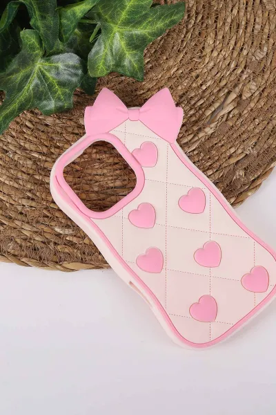 Pudra TeknoCase İPhone 16 Pro Uyumlu Terra Case Serisi Premium Kabartmalı Soft Silikon Telefon Kılıfı 430318