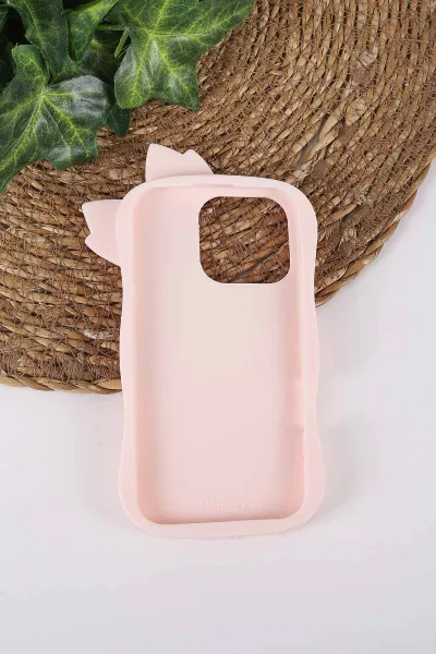 Pudra TeknoCase İPhone 16 Pro Uyumlu Terra Case Serisi Premium Kabartmalı Soft Silikon Telefon Kılıfı 430318