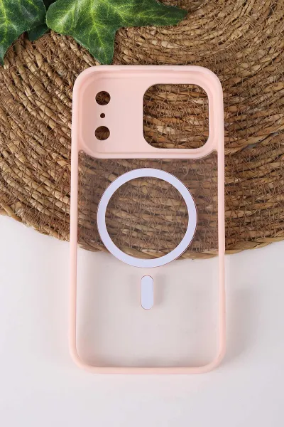 Pudra TeknoCase İPhone 17 Pro Max Uyumlu Clear Lüx Case Serisi Lens Hediyeli Sert Silikon Telefon Kılıfı 430763