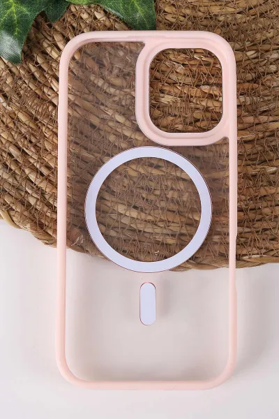 Pudra TeknoCase İPhone 17 Uyumlu Clear Lüx Case Serisi Lens Hediyeli Sert Silikon Telefon Kılıfı 430751