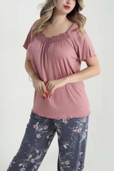 pudra-yakasi-dantelli-ring-viskon-kadin-pijama-takimi-479548