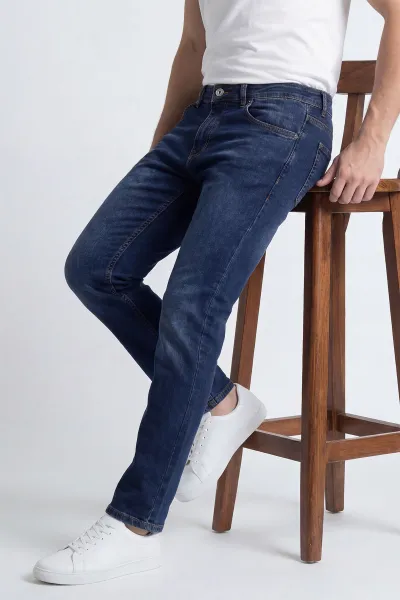 Regular Fit Likralı Erkek Kot Pantolon 430882