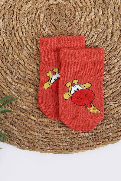 Renkli (0-4 Yaş) Dörtlü Desenli Çocuk Çorap 276488