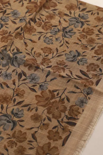 Renkli 90x90 Cm Dijital Baskılı Desenli Flam Çekme Eşarp 428647