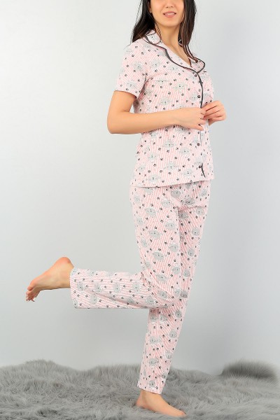 Renkli Baskılı Bayan Pijama Takımı 59779