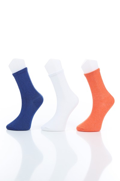 Renkli Bayan Üçlü Soket Çorap 154693