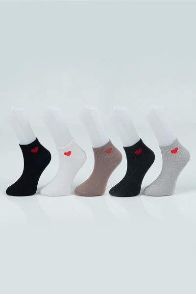 Renkli Beşli Çorap 100804