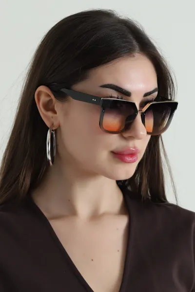 Renkli  Camlı Uv400 Korumalı Kadın Güneş Gözlüğü (Kutulu) 454205
