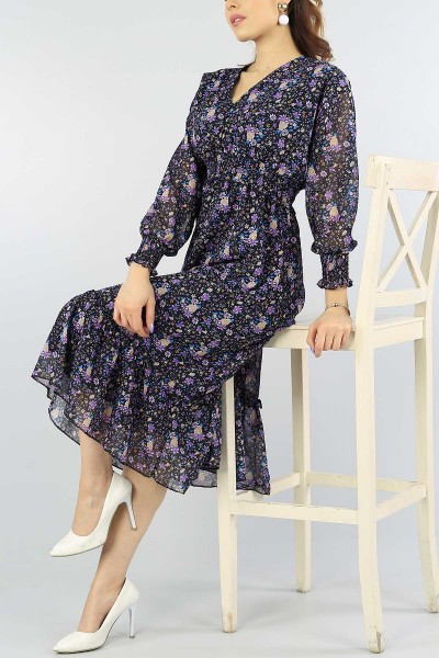 renkli-dugmeli-bayan-sifon-elbise-56256