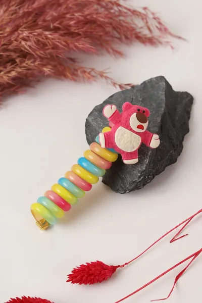 Renkli Figürlü Spiral Toka 295164