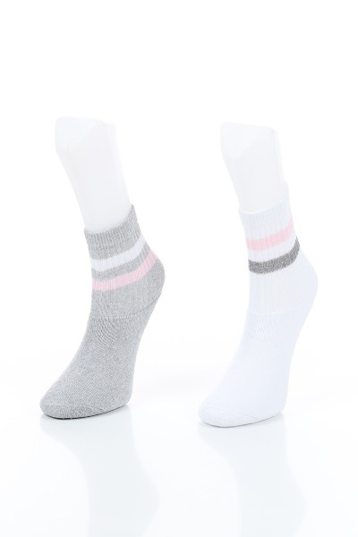 Renkli İkili Havlu Çorap 142288