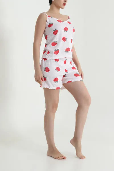 Renkli Şortlu Süprem Kadın Pijama Takımı 466541