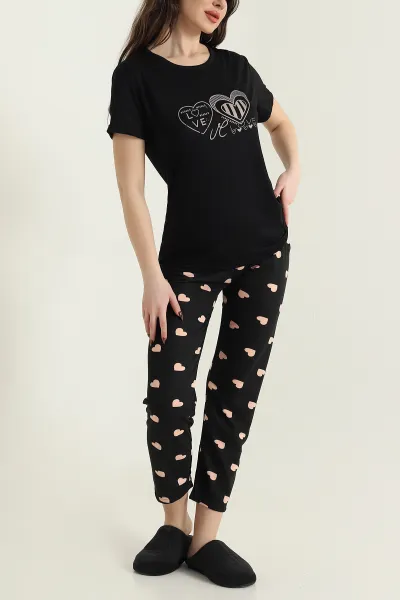 Renkli Stella Viskon Kadın Pijama Takımı 434403