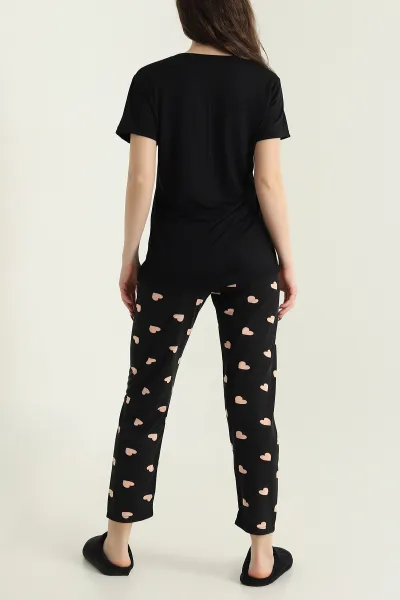 Renkli Stella Viskon Kadın Pijama Takımı 434403