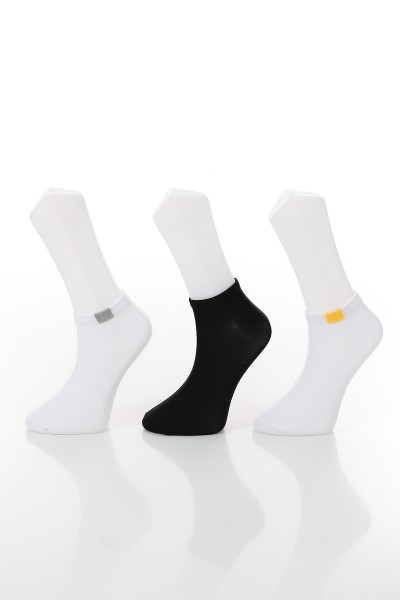Renkli Üçlü Patik Çorap 132809