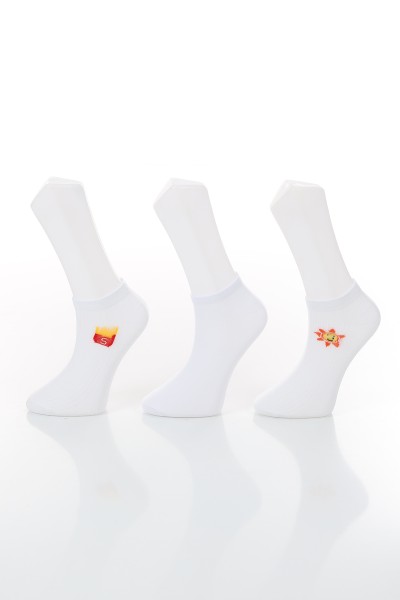 Renkli Üçlü Patik Çorap 132823