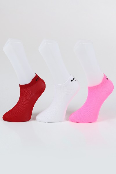 Renkli Üçlü Patik Çorap 85056