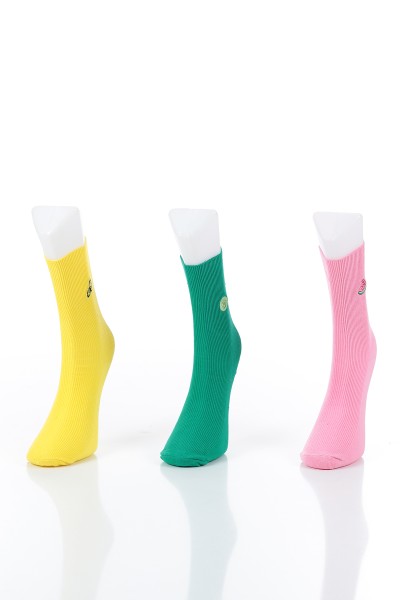 Renkli Üçlü Soket Çorap 146322