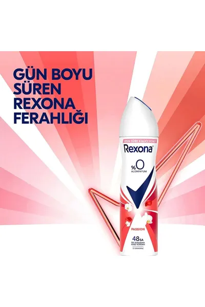 Rexona Kadın Sprey Deodorant Passion %0 Alüminyum 150 ml 287684