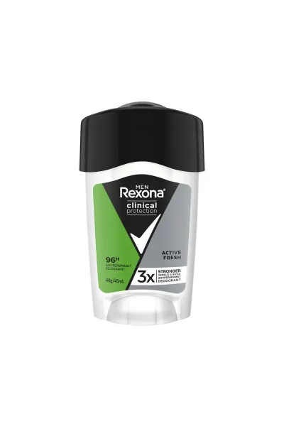 Rexona Men Clinical Protection Erkek Stick Deodorant Active Fresh 96 Saat Koruma 45 ml 286648