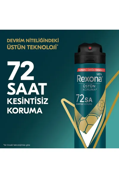 Rexona Men Erkek Sprey Deodorant Champions 72 Saat Kesintisiz Koruma 150 ml 286791