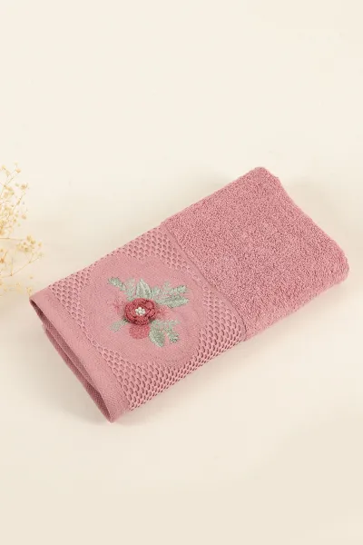 Rosa 50x85 Nakışlı Bursa El ve Yüz Havlusu 247648