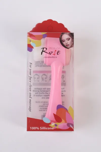 Rose Çift Taraflı Yüz Temizleme Fırçası - Çekiç Fırça 381009