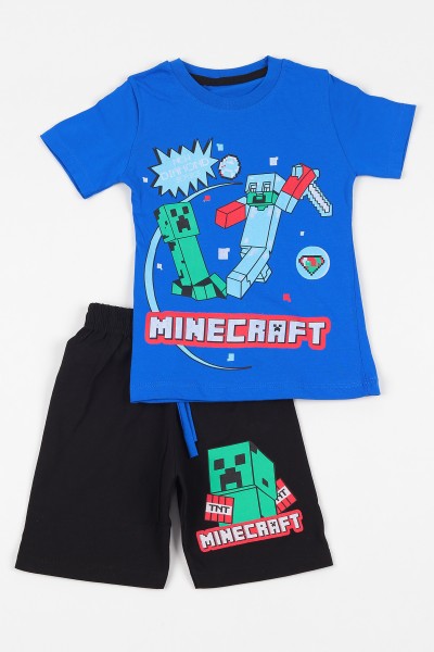 saks-mavisi-1-10-yas-minecraft-baskili-erkek-cocuk-sortlu-takim-109078