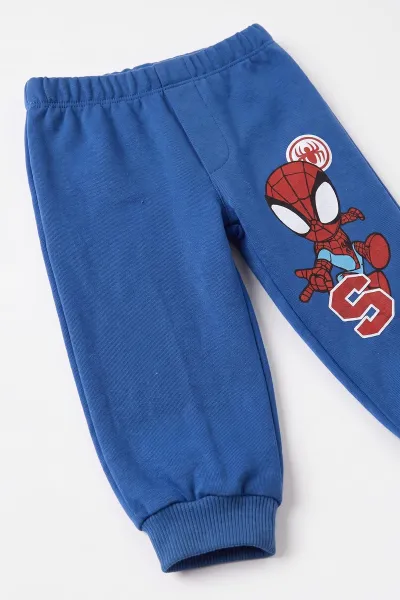 Saks Mavisi (1-5 Yaş) Spidey Baskılı 2 İp İçi Şardonlu  Erkek Çocuk 2'li Takım 497090