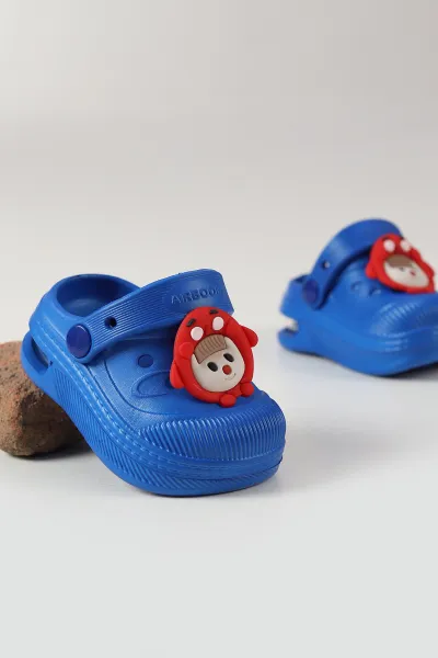 Saks Mavisi ( 21 - 28 ) Figürlü Kız Bebek / Çocuk Terlik ve Sandalet 472036