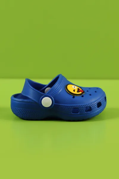 Saks Mavisi (22-25) Figürlü Eva Bebe Terlik & Sandalet 258827