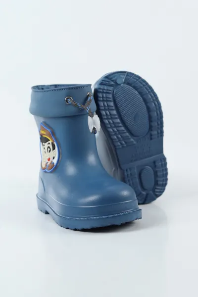 Saks Mavisi ( 22 - 35 ) Işıklı Lastik Detaylı Erkek Bebek & Çocuk Bot 496987